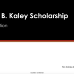 Jack B. Kaley Scholarship – Die Kandidaten 2023